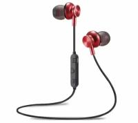 Наушники Bluetooth вакуумные с шейным шнурком More choice BG6 (Red)