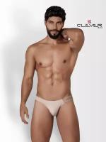 Мужские трусы брифы бежевые Clever Moda TRIBE BRIEF BIKINI 130702 L (48)