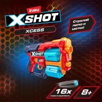 Бластер пистолет ZURU X-Shot Xcess икс шот зуру красный 31 см