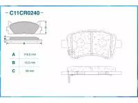 Колодки передние suzuki liana 01-> Cworks C11CR0240 Cworks C11CR0240