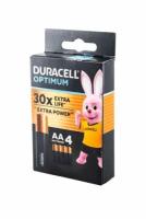 Элемент питания AA 1,5В (уп.4шт - цена за уп.) - OPTIMUM LR6 BL4 (Duracell) (код 18553)