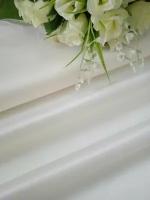 Ткань для шитья Атлас Дюппон /Атлас корсетный, цв. молочный, отрез 100*145 см