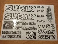 Surly bridge club наклейки для велосипеда на раму, mtb stickers