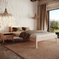 Двуспальная деревянная кровать Hansales 180x200 см для здорового и крепкого сна