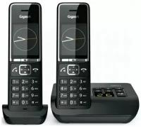 Радиотелефон DECT Gigaset COMFORT 550A DUO RUS, черный