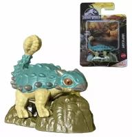 Фигурка мини динозавра Jurassic World Анкилозавр серия Micro Ankylosaurus Mattel HGL48