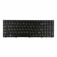 Клавиатура (keyboard) для ноутбука Lenovo IdeaPad B570, B570A, B570E, с рамкой, черная