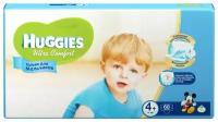 Подгузники Huggies Ultra Comfort 4+ (10-16 кг) для мальчиков, 68 шт