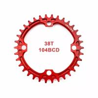 Звезда передняя Inline Narrow Wide 38T BCD104 SPD10/11 Red