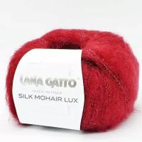 Пряжа LANA GATTO SILK MOHAIR LUX 6024 красный. Состав:78% мохер SuperKid, 14% шелк, 4% полиамид, 4% полиэстер. Метраж:210 м/25г. 1 моток
