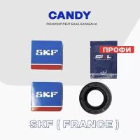 Ремкомплект бака для стиральной машины Candy "Профи" 92445576 - сальник 22х40х8/11,5 + смазка, подшипники SKF: 6202ZZ, 6203ZZ (Франция)