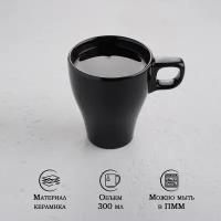 Кружка Доляна Coffee break, 300 мл, 11,8×8,5×10,2 см, цвет белый