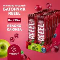 Батончик фруктово-ягодный REEEL "яблоко-клюква"