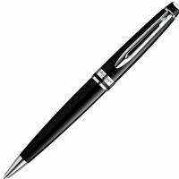 Ручка подарочная шариковая WATERMAN «Expert 3 Black Lacquer CT», черный лак, палладиевое покрытие деталей, синяя