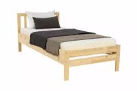 Кровать Боровичи-Мебель Массив 0.9 м натуральный 205х95х80 см
