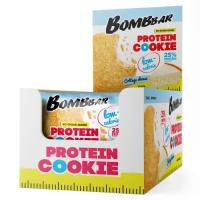 Bombbar Protein Cookie Низкокалорийное протеиновое печенье без сахара "Творожное", 12 шт