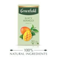 Чай зелёный Greenfield Juicy Mango с манго пакетированный, 34 г, 20 пак