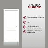 Дверь межкомнатная TRIADOORS L11, глухая, в комплекте, ПВХ, Сатин белый MODERN, МДФ, 90х200 см, 1 шт
