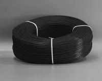 Пруток полиамидный ПА (РA) сварочный круглый, 4 мм для сварки пластика черный, 10 метров