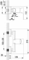 Смеситель Lemark Plus Factor LM1603C для душа