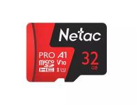 Карта памяти MicroSD 32GB Netac P500 Extreme Pro Class 10 UHS-I A1 V10 (100 Mb/s) без адаптера