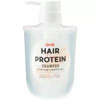 COSMETEX ROLAND Восстанавливающий и увлажняющий шампунь для волос Hair The Protein с 6 видами протеинов, с фруктово-цветочным ароматом, 460 мл