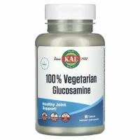 KAL, 100% Vegetarian Glucosamine, 60 Tablets