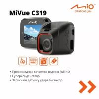 Видеорегистратор Mio MiVue C319, автомобильный с FullHD, суперконденсатор, ночной режим