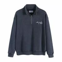 Винтажная олимпийка Abercrombie Fitch zip AF dark blue 20471 (M)