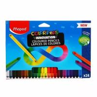 Карандаши 24цв Maped COLOR'PEPS INFINITY, треуг, ударопроч грифель, карт короб 861601 9941073