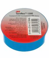 Изолента 3M Temflex 1300 ПВХ 19 мм x 20 м, синий