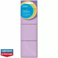 Attache Bright colours Стикеры 38х51 мм пастельные, 3 блока по 100 листов 3 шт. фиолетовый 60 г/м² 51 мм 38 мм 100 листов