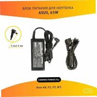 Блок питания ZeepDeep для Asus 19V, 3.42A, 65W, 5.5х2.5