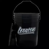 Leraton Прозрачное ведро для мойки автомобилей с сепаратором (чёрное) 20л BUCKET BW1