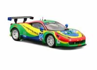 Bburago Коллекционная машинка Феррари 1:43 Ferrari Racing - 458 Italia GT3 2015, зеленая