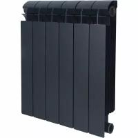 Биметаллический секционный радиатор GLOBAL Style Plus 500, 6 секций, черный