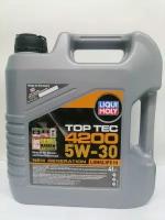 Масло моторное hc-синтетическое LIQUI MOLY Top Tec 4200 5W-30, 4л, артикул 3715