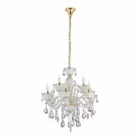 Хрустальная подвесная люстра Lumina Deco Eliza LDP 7028-6+3 WT