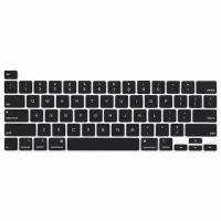 Накладка на клавиатуру для Macbook Pro 16 2019/Pro 13 2020-2022 черная, анг. раскладка (US)