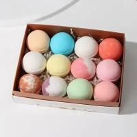 Набор из 12 бомбочек для ванны Bath Bomb (цвет не указан)