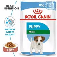 Влажный корм для щенков Royal Canin при чувствительном пищеварении 1 уп. х 12 шт. х 85 г (для мелких и карликовых пород)