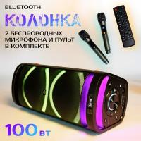 Колонка портативная беспроводная bluetooth, переносная, напольная/ Колонка блютуз 100 Вт/TWS/USB/с микрофоном для караоке Soundbite SNB-100