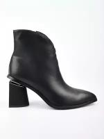 черная кожа ботинки женские SUMMERGIRL размер 35