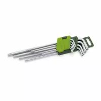 Набор ключей TORX 9 шт с отверстием длинных (Т10, Т15, Т20, Т25, Т27, Т30, Т40, Т45, Т50) (ДТ)