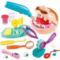 Детский игровой набор стоматолога для лепки/ Мистер Зубастик / пластилин/ Масса для лепки