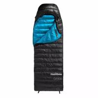 Мешок спальный Naturehike Ultralight CW400 L, 220х85 см, (правый) (ТК: +5°C), черный