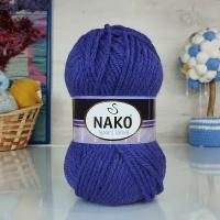 Пряжа Sport wool Nako, синий - 10472, 25% шерсть, 75% премиум акрил, 5 мотков, 100 г., 120 м