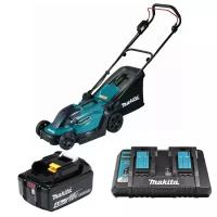 Аккумуляторная газонокосилка Makita DLM330PM 18V, 1x4.0Ah, DC18RD на 2 порта, Li-Ion