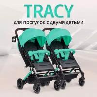 Коляска прогулочная для двойни Costa Tracy, мятный