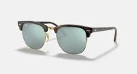 Солнцезащитные очки унисекс, квадратные RAY-BAN с чехлом, линзы серые RB3016-114530/51-21